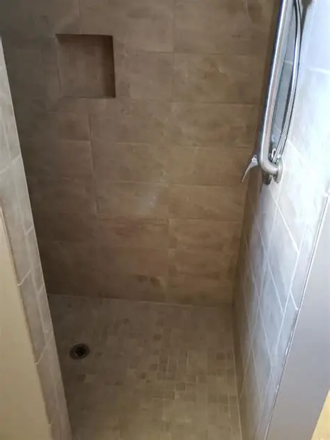 Finished ceramic tile shower installed by CCS